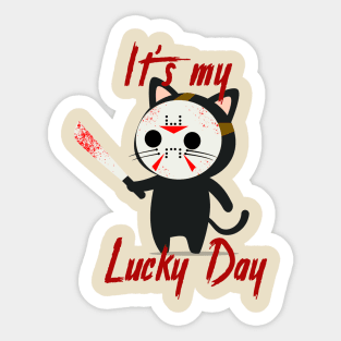 Lucky Friday the 13th Sticker